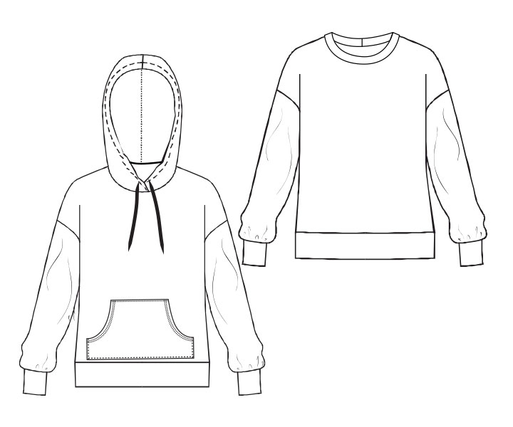 Litlle Hoodie - PDF Sewing Pattern in Youth Sizes - Sewing For A Living